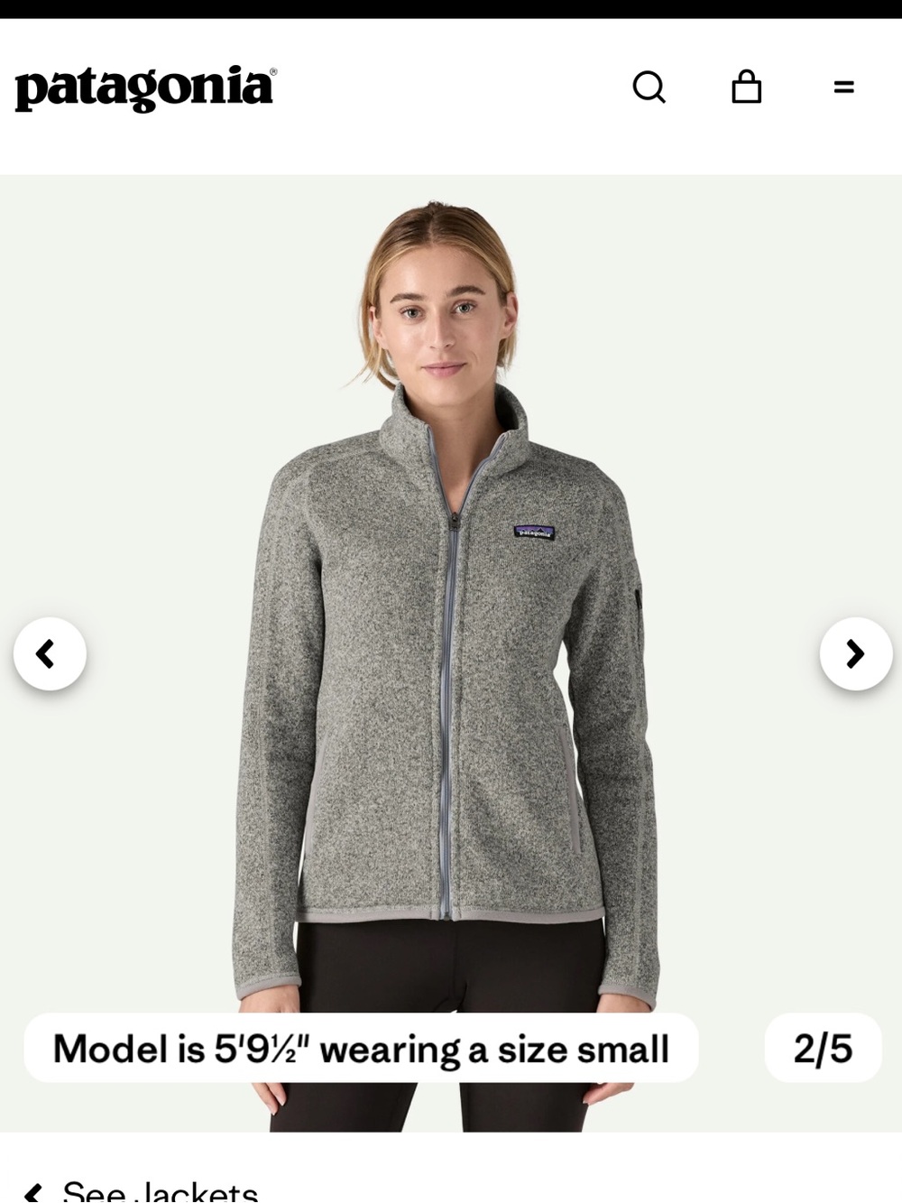 Patagonia Women's Better Sweater Full-Zip Fleece Jacket - Gray Heather